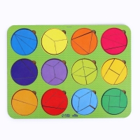 Круги Никитина &laquo;Круги&raquo; дроби, 2 уровень, 12 шт