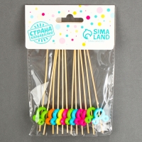 Шпажки деревянные &laquo;Мышонок&raquo;, 12 см, набор 12 шт.