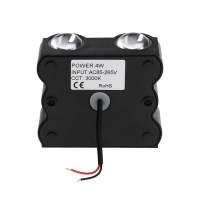 Светильник фасадный &laquo;Глосс&raquo;, FSD-046, 4 Вт, 3000К, 2 луча, IP65, 220 В, пластик, черный