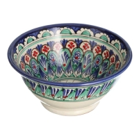 Коса Риштанская Керамика "Узоры", 18 см, большая, микс Коса Риштанская Керамика "Узоры", 18 см, большая, микс