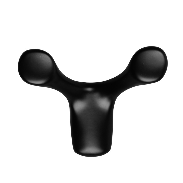 Крючок мебельный CAPPIO DOG, двухрожковый, черный Крючок мебельный CAPPIO DOG, двухрожковый, черный