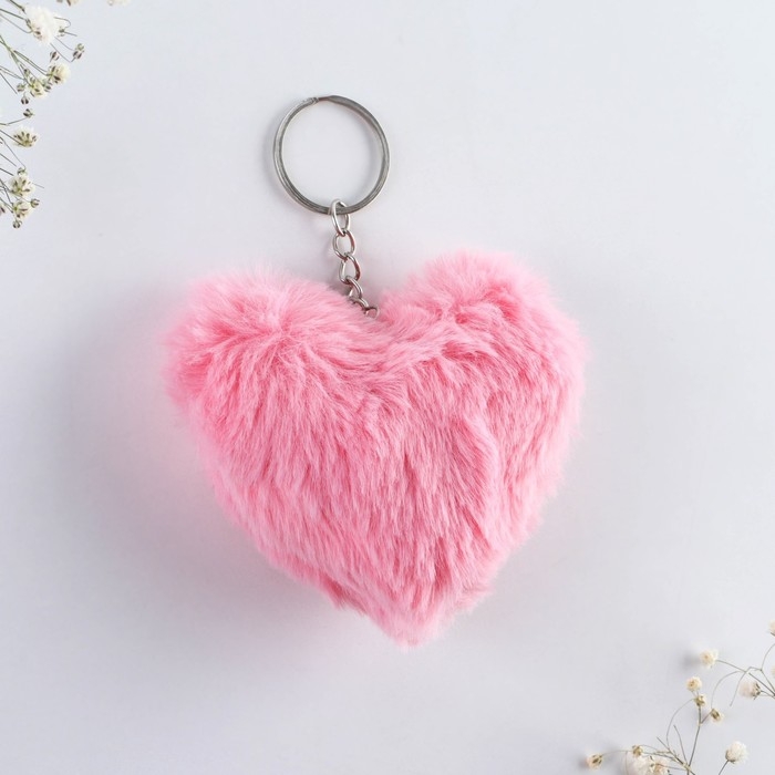Брелок для ключей пушистик, детский, сердечко «Моей поLOVEинке», 9 х 10 см Брелок для ключей пушистик, детский, сердечко «Моей поLOVEинке», 9 х 10 см
