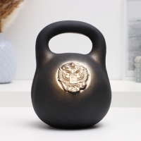 Копилка "Гиря с гербом" черная, 15х15х18см Копилка "Гиря с гербом" черная, 15х15х18см