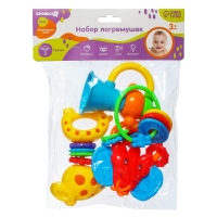 Набор погремушек &laquo;Африка&raquo;, 4 шт., Крошка Я