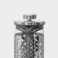 Чайник заварочный френч - пресс &laquo;Сейхо&raquo;, 350 мл, стекло, нержавеющая сталь