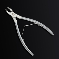 Кусачки маникюрные для кутикулы &laquo;Premium satin&raquo;, матовые, двойная пружина, 12 см, длина лезвия - 6 мм, цвет серебристый