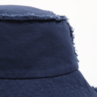 Панама джинсовая с необработанными краями MINAKU цвет синий, размер 56-58