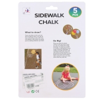 Мелки для рисования &laquo;Карандаши&raquo;, набор 5 цветов, размер 1 шт. &mdash; 2,5 &times; 10 см