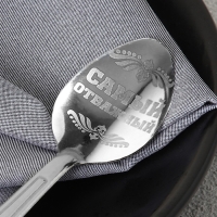 Ложка чайная с гравировкой &laquo;Лучший из лучших&raquo;, на подарочной открытке, 3 х 14 см.