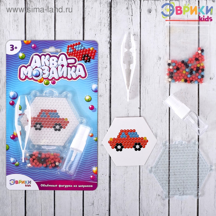 Аквамозаика для детей &laquo;Машинка&raquo;