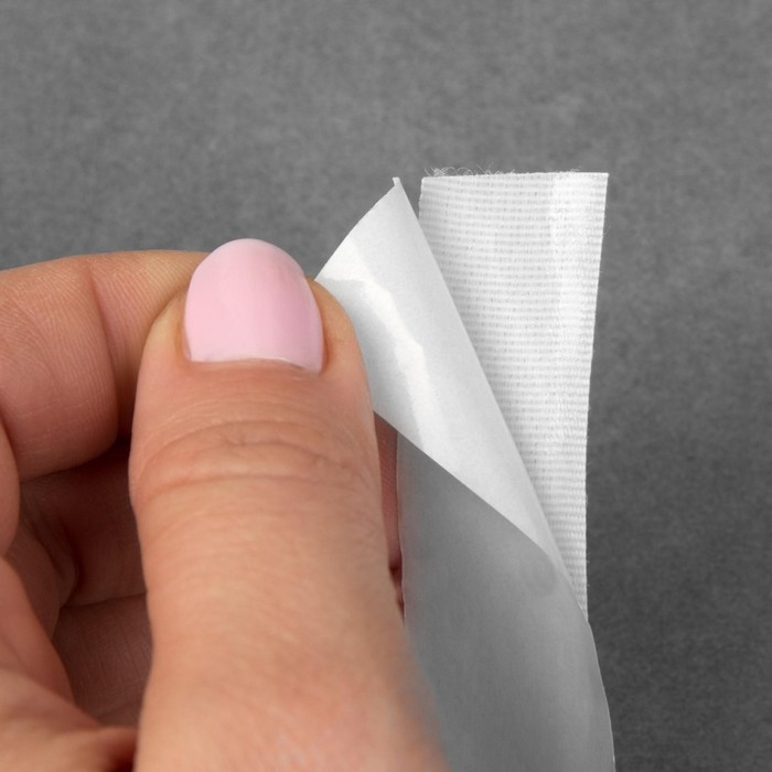 Липучка на клеевой основе, 20 мм × 100 ± 5 см, цвет белый Липучка на клеевой основе, 20 мм × 100 ± 5 см, цвет белый