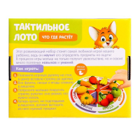 Тактильное лото «Что где растёт», фрукты овощи, по методике Монтессори Тактильное лото «Что где растёт», фрукты овощи, по методике Монтессори