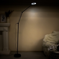 Торшер 19017/1BK LED 8Вт черный 28х28х180 см