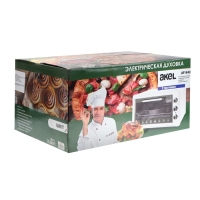 Мини-печь AKEL AF-940, 1300 Вт, 45л, 50-320&deg;С, таймер, гриль, серебристая