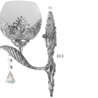 Бра "Федерика" Е27 40Вт хром 12х16,5х28 см Бра "Федерика" Е27 40Вт хром 12х16,5х28 см