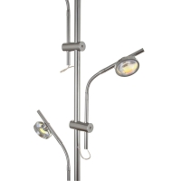 Торшер "Зигзаг" 15Вт 5хLED 4000К хром 40х40х180 см