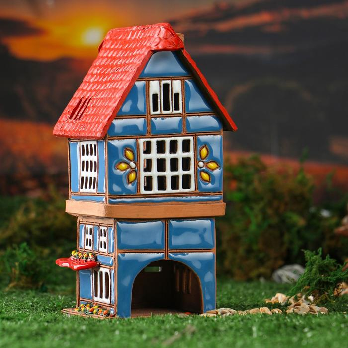 Аромалампа Домик &laquo;Кафе&raquo;, 20 см, ручная работа, микс