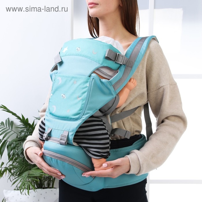 Рюкзак-кенгуру, хипсит для малыша «Звезды», от 3 до 20 кг., цвет голубой Рюкзак-кенгуру, хипсит для малыша «Звезды», от 3 до 20 кг., цвет голубой