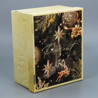 Коробка подарочная новогодняя складная &laquo;Фотографичная&raquo;, 31,2 х 25,6 х 16,1 см, Новый год