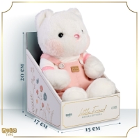 Мягкая игрушка Little Friend, медведь в розовом комбинезоне, 23 см Мягкая игрушка Little Friend, медведь в розовом комбинезоне, 23 см