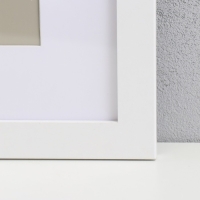 Фоторамка МДФ "Ellis" 40x50 см, с паспарту, белый 76739 (пластиковый экран)