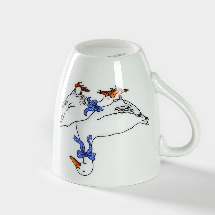 Набор фарфоровый для завтрака &laquo;Гуси&raquo;, 3 предмета