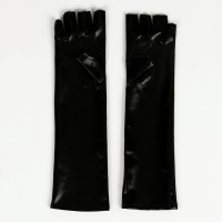 Перчатки женские без пальцев, цвет чёрный