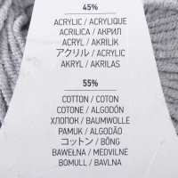 Пряжа "Jeans" 55% хлопок, 45% акрил 160м/50гр (46 т.серый) Пряжа "Jeans" 55% хлопок, 45% акрил 160м/50гр (46 т.серый)