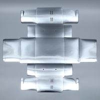 Коробка подарочная складная, упаковка, &laquo;Серебряная&raquo;, 20 х 20 х 10 см