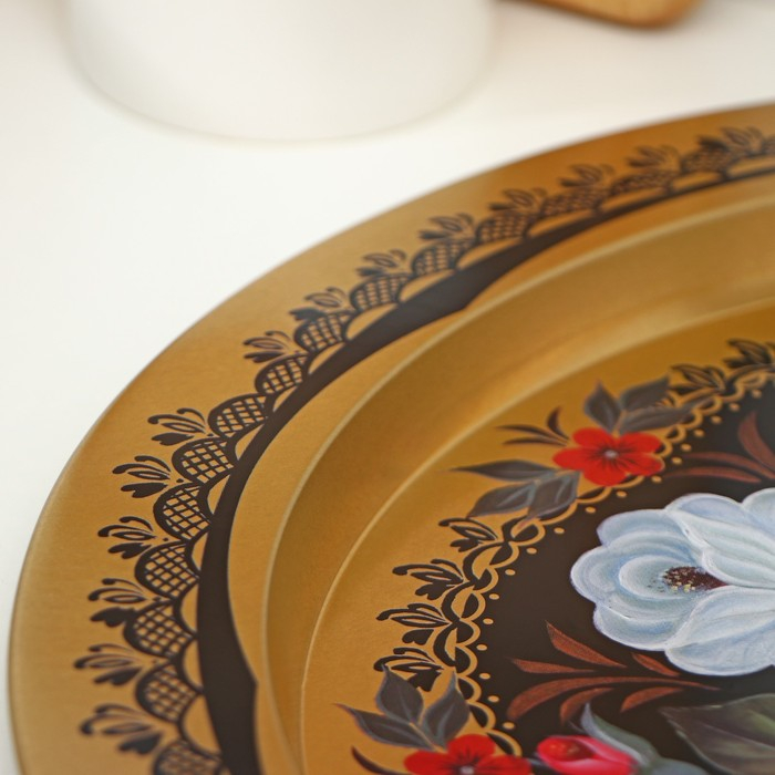 Поднос &laquo;Микс&raquo;, d=38 см, цвет и рисунок МИКС