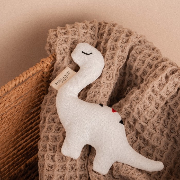 Мягкая игрушка &laquo;Динозавр&raquo;, с полосками на спине, 17 см