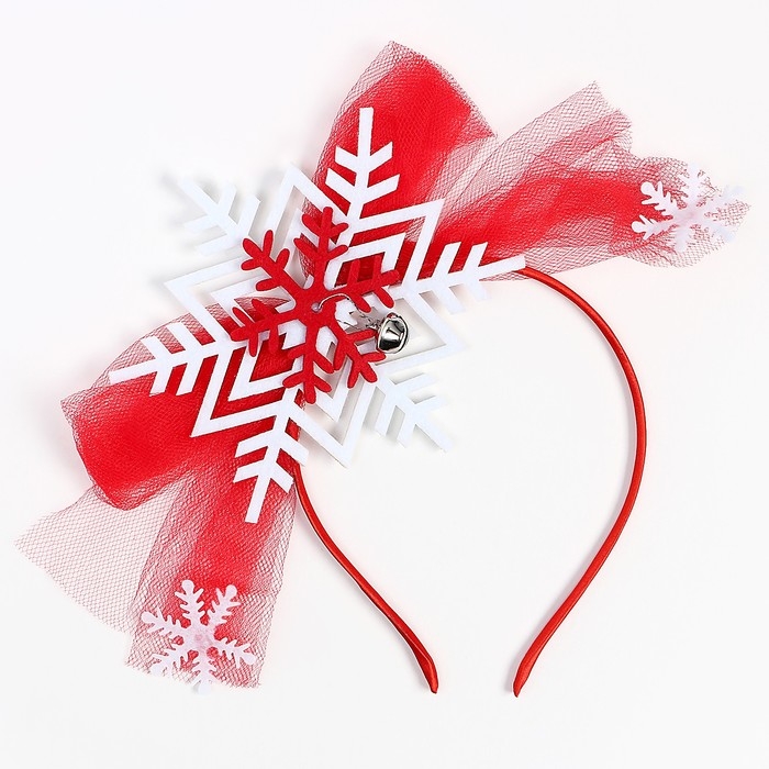 Карнавальный набор «Снежинки», 3 предмета: ободок, юбка, жезл Карнавальный набор «Снежинки», 3 предмета: ободок, юбка, жезл