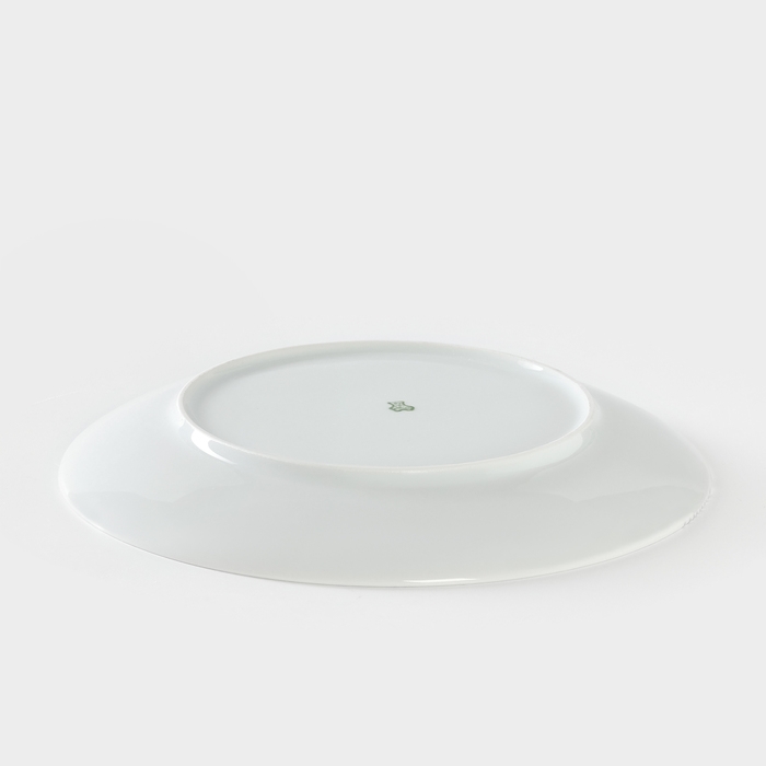 Тарелка фарфоровая &laquo;Сафари. Зебра&raquo;, d=24 см, цвет белый