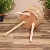 Набор плетёных кашпо, 3 шт, высота 44х44х56 см