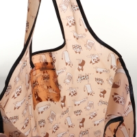 Сумка хозяйственная без застёжки, складная, цвет бежевый Сумка хозяйственная без застёжки, складная, цвет бежевый