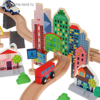 Железная дорога "Путешествие на море", поезд на батарейках, 92 элемента Железная дорога "Путешествие на море", поезд на батарейках, 92 элемента