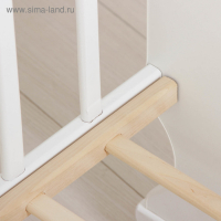 Детская кроватка &laquo;Доченька&raquo; на колёсах или качалке, цвет белый