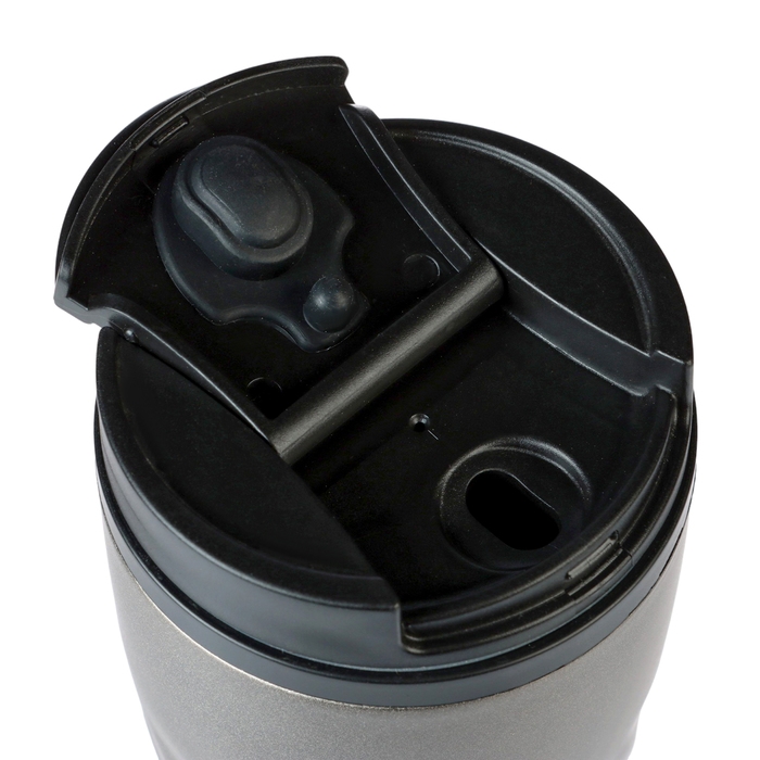 Термокружка, 350 мл, Графика, сохраняет тепло 2 ч, 13.5 х 8 см, серый металлик Термокружка, 350 мл, Графика, сохраняет тепло 2 ч, 13.5 х 8 см, серый металлик