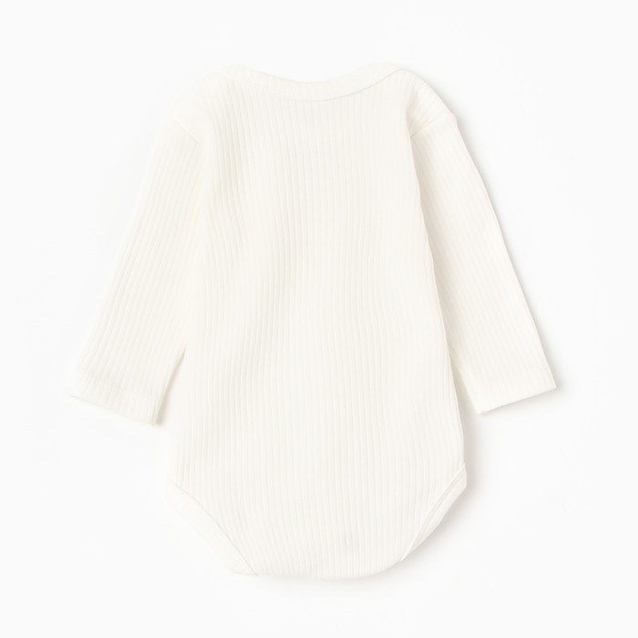 Боди с дл. рукавом Крошка Я , рост 74-80 см, белый
