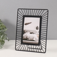 Фоторамка металл на 1 фото 10х15 см "Солнце" черный 18х23,7 см Фоторамка металл на 1 фото 10х15 см "Солнце" черный 18х23,7 см