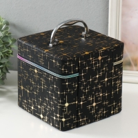 Шкатулка кожзам с зеркалом "Вспышка на чёрном" н-р 3 шт 16,5х16,5х14 15х15х10,5 19х19х19 см 993621 Шкатулка кожзам с зеркалом "Вспышка на чёрном" н-р 3 шт 16,5х16,5х14 15х15х10,5 19х19х19 см 993621