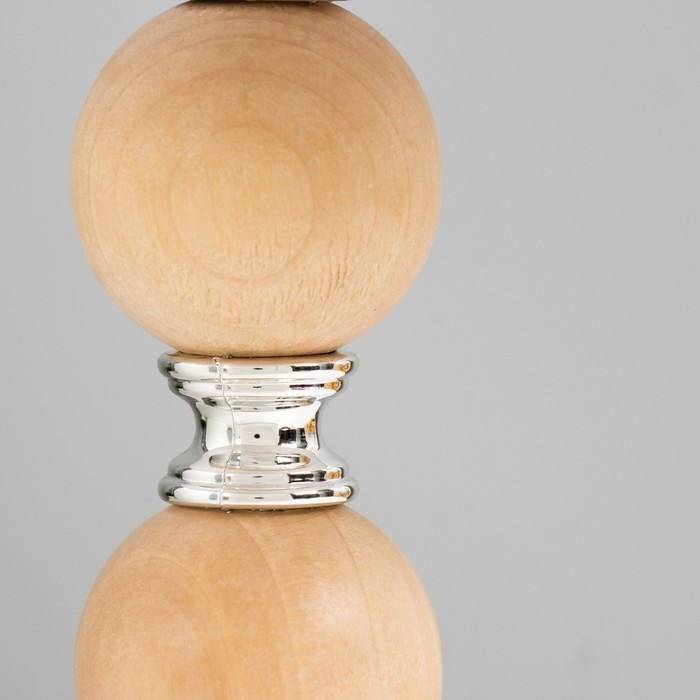 Настольная лампа "Апали" E27 40Вт светлое дерево 25х25х39 см RISALUX