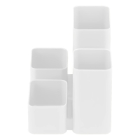 Подставка-органайзер для канцелярии СТАММ "Юниор", белая