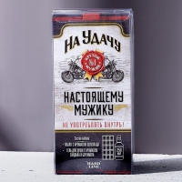 Новогодний подарочный набор косметики &laquo;Настоящему мужику&raquo;, гель для душа во флаконе виски 250 мл и мыло для рук 80 г, Новый Год