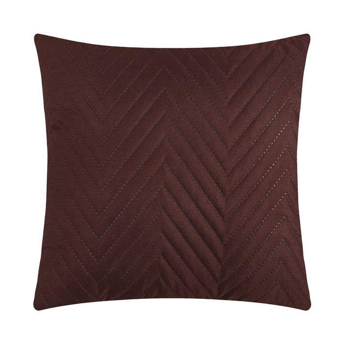 Подушка декоративная Экономь и Я, цвет коричневый, 40х40 см, 100% п/э