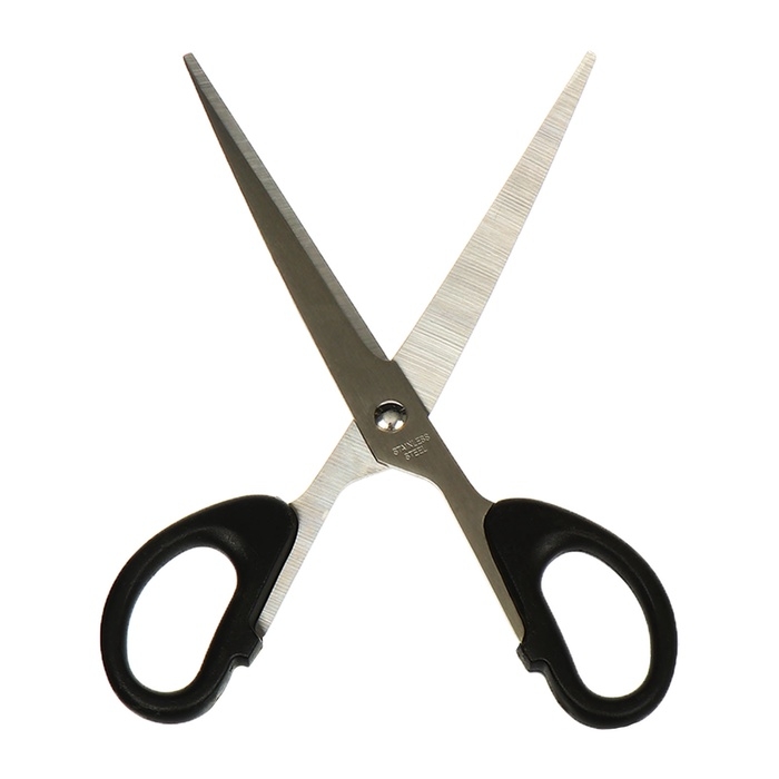 Ножницы канцелярские 18,0см Офис пластиковые ручки, европодвес Ножницы канцелярские 18,0см Офис пластиковые ручки, европодвес