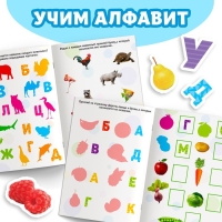 Книжка с наклейками &laquo;Алфавит&raquo;, 12 стр.