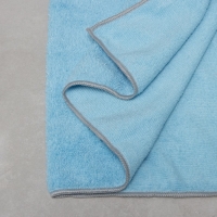 Тряпка для пола Raccoon, 250 г/м&sup2;, 60&times;80 см, микрофибра, с оверлоком, 1 шт, цвет голубой