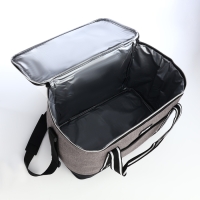 Термосумка на молнии, наружный карман, 30 л, цвет серый Термосумка на молнии, наружный карман, 30 л, цвет серый