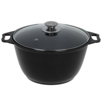 Кастрюля &laquo;Традиция&raquo;, 4 л, 32&times;26.5&times;14.3 см, антипригарное покрытие, цвет чёрный